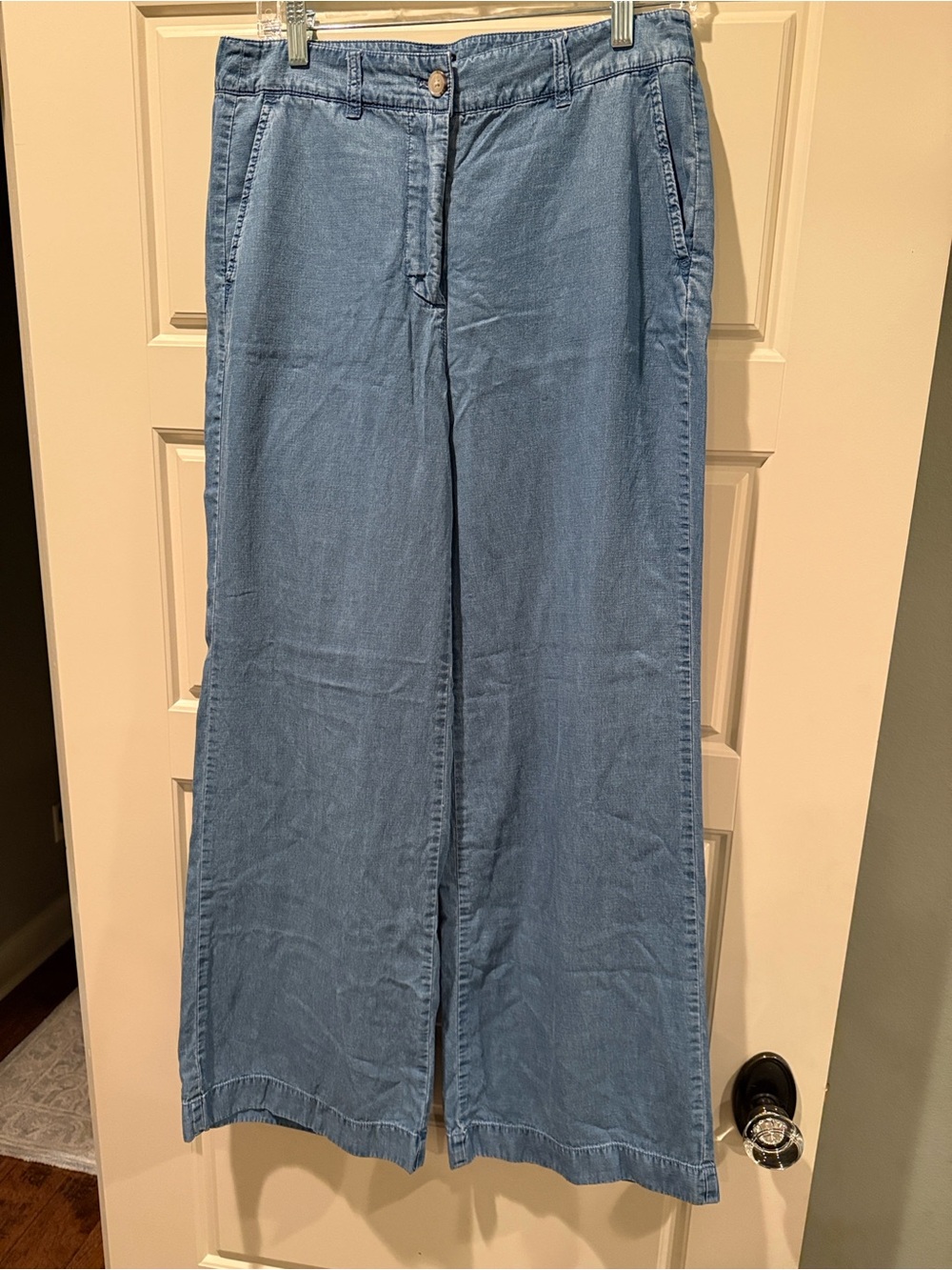 J. Crew Carolina flare Chambray pant - Picture 2 of 4